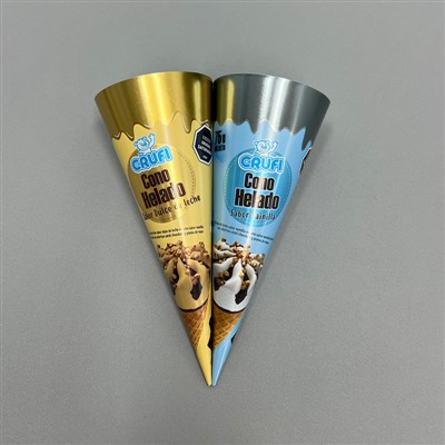 Mànigues de con de gelat estampades personalitzades